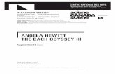 ANGELA HEWITT THE BACH ODYSSEY IIInaccnaca-eventfiles.s3.amazonaws.com/16526/angela_hewitt... · 2017-07-10 · Angela Hewitt piano ANGELA HEWITT THE BACH ODYSSEY III Presenting Partner