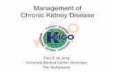 Management of Chronic Kidney Disease · 2019-02-13 · Management of Chronic Kidney Disease Paul E de Jong University Medical Center Groningen ... start of an uric acid lowering agent