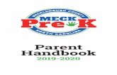 Parent Handbookmeckprek.org/wp-content/uploads/2019/08/Final-English-Parent-Handbook... · successful learning. • Social-Emotional competence is a significant factor in school success.