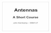 Antennas - The basics - The basics.pdf · John Kraus –W8JK June 28, 1910 -July 18, 2004 • Invented the helical antenna, the corner reflector, and the W8JK End-Fire array. •