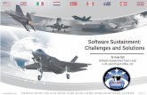 Software Sustainment: Challenges and Solutions...SLIDE #: 1 20 NOVEMBER 2017 FOR OFFICIAL USE ONLY // REL TO USA, GBR MOD, ITA MOD, NLD MOD, TUR MND, CAN DND, AUS DOD, DNK MOD, and