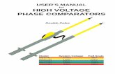 HIGH VOLTAGE PHASE COMPARATORS ......that the Phase Comparator is properly rated for the voltage of the system under test. • Test the operation of the Phase Comparator before and