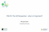 FNH-RI: The UK Perspective why is it important? · 2019-08-29 · • metabolism, chrono-nutrition, sleep, biorhythms (Surrey, Aberdeen, Reading and Newcastle) UK’s very good to