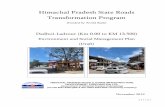 Himachal Pradesh State Roads Transformation …himachalservices.nic.in/hpridc/ESMP for Dadhol-Ladrour...Kherva, Gozaria –Sama–Churada -Kuvadara section of NH68 and terminating