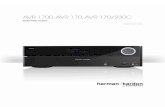 AVR 1700, AVR 170, AVR 170/230C - Harman Kardon · the AVR 1700, AVR 170, AVR 170/230C Owner’s Manual. Place the Receiver • Place the AVR on a firm and level surface. Be certain