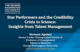 Herman Aguinis Faculty Research Lunch October 19 2017gwoctober.com/wp-content/uploads/2017/11/Herman... · Talent Management Insights: Performance Problem • Performance is determined