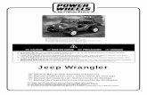 Jeep Wrangler - Mattel...• L’usage du mauvais type de batteries de 6 volts, de fusibles ou de chargeur pourrait causer un incendie ou une explosion ainsi que des blessures graves.