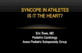 SYNCOPE IN ATHLETES IS IT THE HEART? - Avera HealthSYNCOPE IN ATHLETES IS IT THE HEART? CASE EXAMPLES . CASE 1 • Hx: 14 yr old female, previously healthy, feeling well. ... •Decreased