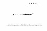 CodeBridge v7.5 (Calling Non-COBOL Subprograms) · cross-language call system designed to simplify communication between RM/COBOL programs and non-COBOL subprogram libraries written