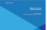 RM/COBOL Language Reference Manual - Micro Focus · RM/COBOL Language Reference Manual ix . Concept of Messages and Message Segments ..... 228
