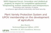 Plant Variety Protection System and UPOV …...5 MISSION STATEMENT “To provide and promote an effective system of plant variety protection, with the aim of encouraging the development