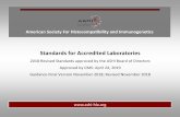 Standards for Accredited Laboratories... American Society For Histocompatibility and Immunogenetics Standards for Accredited Laboratories 2018 Revised Standards approved by the ASHI