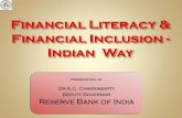 Dr K.C. Chakrabarty Deputy Governor Reserve Bank of India and FI-Indian way.pdf · Dr K.C. Chakrabarty Deputy Governor Reserve Bank of India . Geographical area – 7th in the world