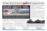 Mv-22B Ospreys make maiden flights in Japan pay …...T he arrival of MV-22B Osprey tiltrotor aircraft in Japan has been the subject of much public interest. The Marine Corps has worked