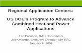 Regional Application Centers: US DOE's Program to Advance ... · Regional Application Centers: US DOE's Program to Advance Comvined Heat and Power Applications Subject This PowerPoint