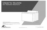 User's Guide - Datatailmedia.datatail.com/docs/manual/476340_en.pdf · 2018-01-03 · User's Guide for Topload Washers Original Instructions Keep These Instructions for Future Reference.