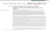Fabrication of Single Crystal Gallium Phosphide Thin Films on Glass · 2018-03-21 · SCIENTIFIC REPORTS 7 ã 4643 DI10.103s1-017-0012-w 1 Fabrication of Single Crystal Gallium Phosphide