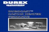 Durex Industries is the premier supplier of Our complete ... · Durex Industries is the premier supplier of custom designed cast-in electric heaters for a broad range of thermal applications.