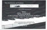 WGP/2009 WGP Program.pdf · donated by the former Prime Minister of Poland, Ignacy Jan Paderewski. This concert amplifies what most of us believe that performing is not just for a