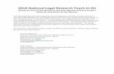 2018 National Legal Research Teach -In Kit · 2018-06-13 · 2018 National Legal Research Teach -In Kit Research Instruction & Patron Services Special Interest Section American Association