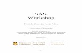 SAS - home.cc.umanitoba.cahome.cc.umanitoba.ca/~burchil/sasintro/sas_sep_2018.pdf · - SAS Enterprise Guide (Client/Server, stand-alone) – Newer graphic interface, providing access