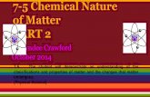 7-5 Chemical Nature of Matter PART 2 - Greenwood High School...7-5 Chemical Nature of Matter PART 2 by Cyndee Crawford ... (Physical Science) 7-5.7 Identify the reactants and products