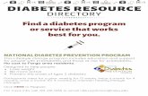 FHC Diabetes Resource - famhealthcare.org..."BETTER CHOICES, BETTER HEALTH: DIABETES" This class is for people with type 2 diabetes - it is taught in groups of 12-16 and is facilitated