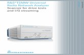 R&S®TSMW Universal Radio Network Analyzer Measurement ...LTE scanner, and it can be utilized together with the R&S®ROMES4 drive test software to roll out and opti mize 3GPP EUTRA