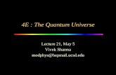 4E : The Quantum Universe · The particle flux arriving at the barrier, defined as number of particles per unit length per unit time S ... xyz TISE xyz Uxyz xyz E xy xyz xy z z