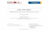 CIO TO CEO - Korn Ferrystatic.kornferry.com/media/sidebar_downloads/CIO_to_CEO... · 2017-07-09 · Toronto, December 2012 CIO TO CEO BARRIERS AND SUCCESS FACTORS A WHITE PAPER By