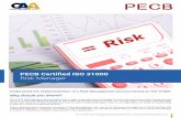 PECB Certified ISO 31000 Risk Manager · ISO 31000 Risk Manager training enables you to gain comprehensive knowledge of the fundamental principles, framework and process of Risk Management