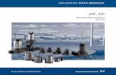GRUNDFOS DATA BOOKLETType key for KP pumps Page 5 Construction Page 6 Installation Page 6 Sectional drawing Page 6 Performance curves Technical data KP Page 7 AP12 Page 10 AP30 Page