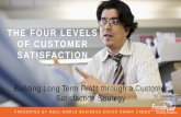 The FOUR LEVELS of Customer satisfaction - cdn.ymaws.com · THE FOUR LEVELS OF CUSTOMER SATISFACTION Building Long Term Profit through a Customer Satisfaction Strategy PRESENT ED