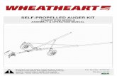 SELF-PROPELLED AUGER KIT - Wheatheart · 2017-05-31 · WHEATHEART - SELF-PROPELLED AUGER KIT 2. SAFETY FIRST COMPETITOR MODELS 30766 R0 7 2.Safety First The Safety Alert symbol to