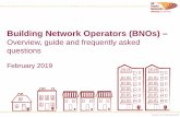 Building Network Operators (BNOs)...‘The organisation that owns or operates the electricity distribution network within a multiple occupancy building, between the intake position