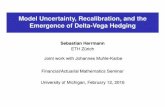 Model Uncertainty, Recalibration, and the Emergence of ... · Model Uncertainty, Recalibration, and the Emergence of Delta-Vega Hedging Sebastian Herrmann ETH Zürich Joint work with