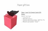 Paper gift box · Beautiful Handmade MDF box for dry fruit/chocolates with a paper inner lining and customized message engraved on it. Size: 6” x 6” x 2” Great gift Ideas -