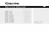 Service Manual - Genie liftmanuals.gogenielift.com/Parts And Service Manuals... · in this manual and the appropriate Operator's Manual on your machine will result in death or serious