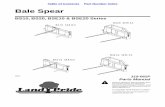 Bale Spear - Land Pride · 2019-11-18 · 11/18/19 BS10, BS20, BSE10 & BSE20 Series Bale Spear 319-062P 23 Section 3: Decals Table of Contents Part Number Index Land Pride Touch-up