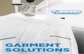 GARMENT SOLUTIONS · Steam injectors on both sides of the zone relax the fibers, which prepare garments for optimal finishing. The steam injectors are located over the full height