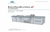 bizhub PRO C6500 - recono.de · *bizhub PRO C6500 User’s Guide - Copier This guide describes an outline of the machine and copy operations. Please refer to this guide for safety