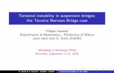 Torsional instability in suspension bridges: the Tacoma Narrows … · Mathematical Models for Suspension Bridges Nonlinear Structural Instability is work provides a detailed and