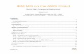 IBM MQ on the AWS Cloud · Amazon Web Services – IBM MQ on the AWS Cloud August 2017 Page 3 of 23 A unified messaging solution to simplify integration, lower cost of ownership,