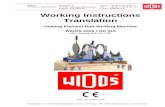 Working Instructions Translation...Kunststoffschweißtechnik Introduction 07.12.2012 Working Instructions WIDOS 2500 / OD 315 with T-90 Page 3 of 51 Purpose of the document These working