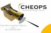 Willy Benz, University of Berne the CHEOPS team · 2018-12-21 · ESA S-missions • Science • top rated in any area of space science • Budget • total cost of the mission