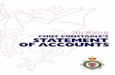 CHIEF CONSTABLE’S STATEMENT OF ACCOUNTS...This statement in the OCC’s accounts reflects the fact that there have been no cash transactions in the name of the OCC; A police officers