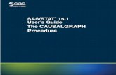 The CAUSALGRAPH Procedure · 2244 F Chapter 34: The CAUSALGRAPH Procedure A causal graph depicts the causal relationships among variables in the context of a speciﬁc data generation