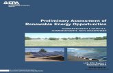 PRELIMINARY ASSESSMENT OF RENEWABLE ENERGY …assessment identifies potential opportunities for developing a large scale solar energy projects on top of the Somersworth Landfill site.