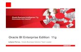 Oracle BI Enterprise Edition 11g - HrOUG · HTML, RTF, Excel, PPT • Rich layout – charts, tables, rich text, crosstab, images, header & footer, repeating, page break • Integration