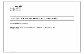 GCE MARKING SCHEME - Jack Tilson · 2018-06-26 · GCE MARKING SCHEME SUMMER 2016 BUSINESS STUDIES - BS1 (LEGACY) 1081/01 . 1 INTRODUCTION This marking scheme was used by WJEC for
